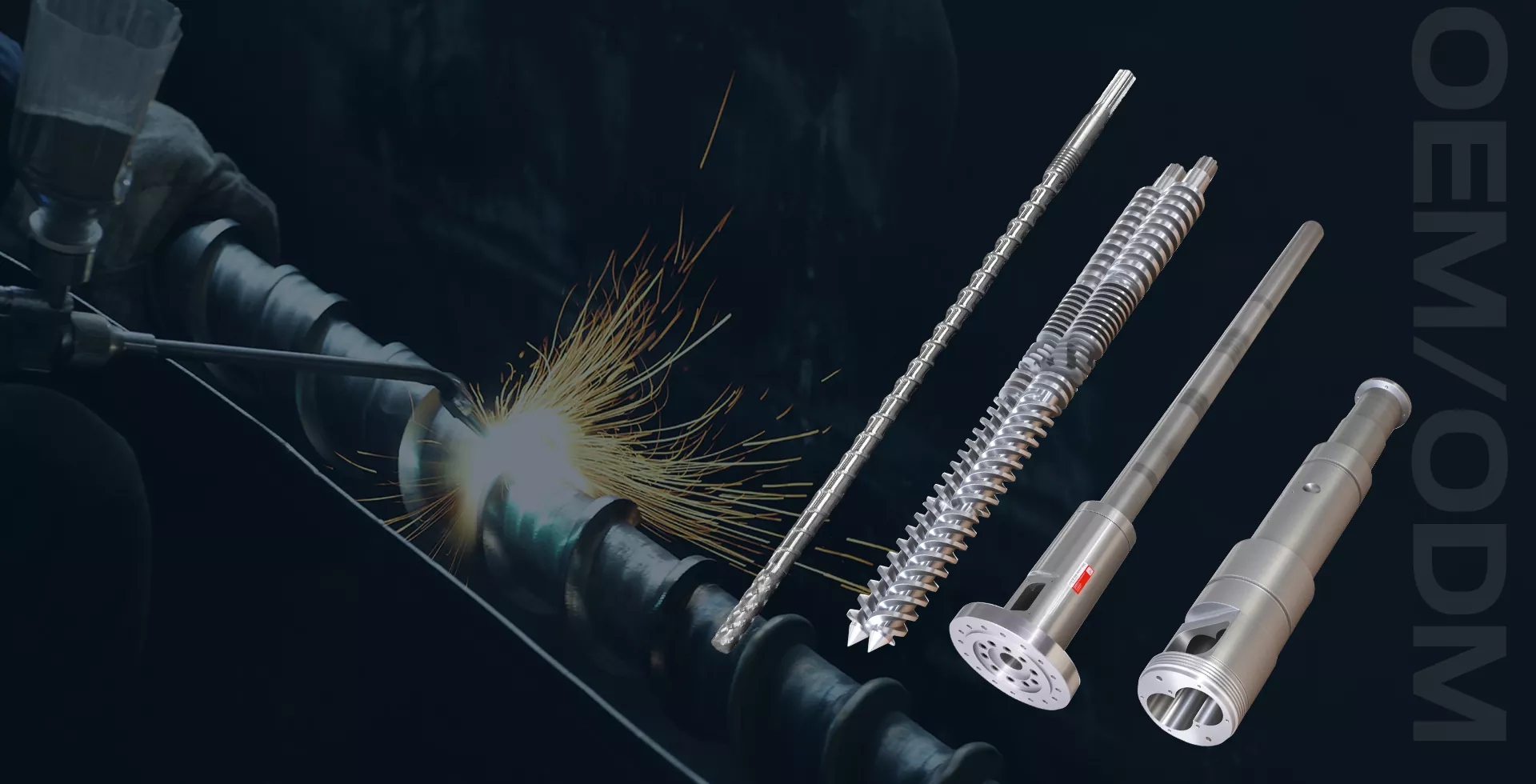 Fábrica de barriles cónicos de doble tornillo