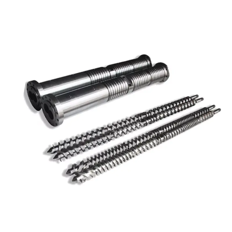 ¿Qué es un cilindro de doble tornillo paralelo y cómo funciona?