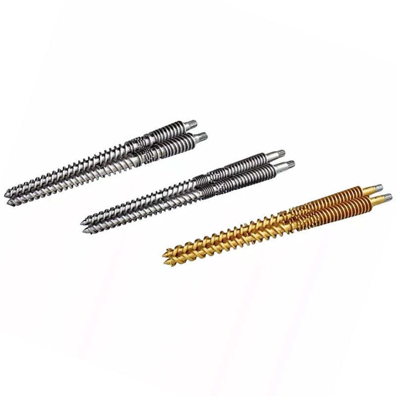 Tornillo gemelo cónico que no engrana